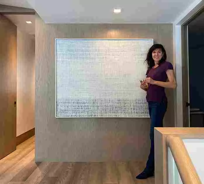Tania Dibbs painting installed in a private residence