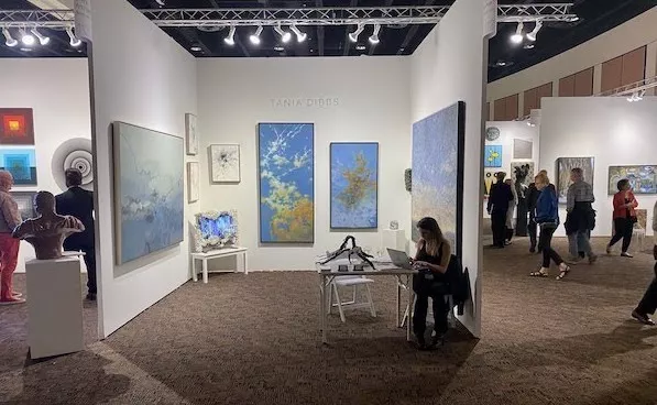 Tania Dibbs booth at Art Palm Springs 2020
