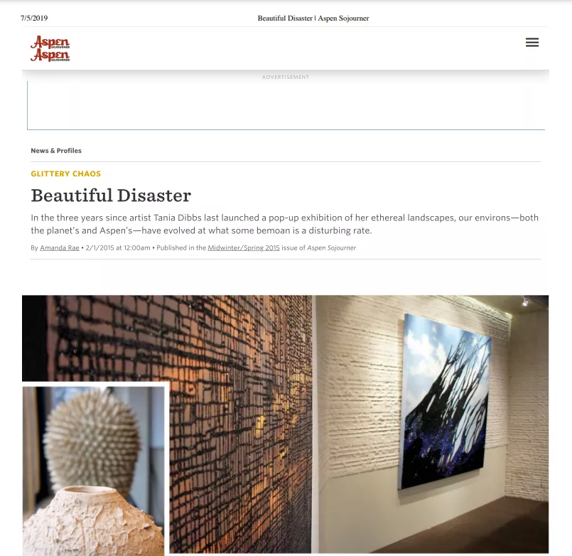 Aspen Sojourner magazine article