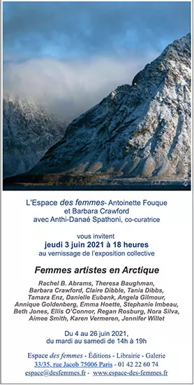 Femmes Artistes en Arctique exhibition feature in Paris including Tania Dibbs work