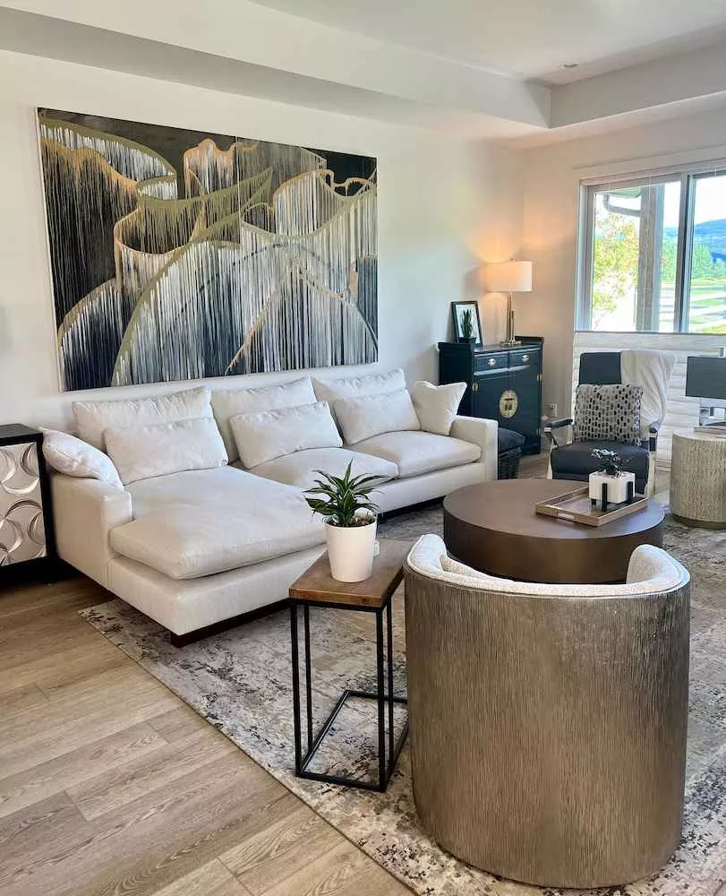 Tania Dibbs artwork displayed in a private residence
