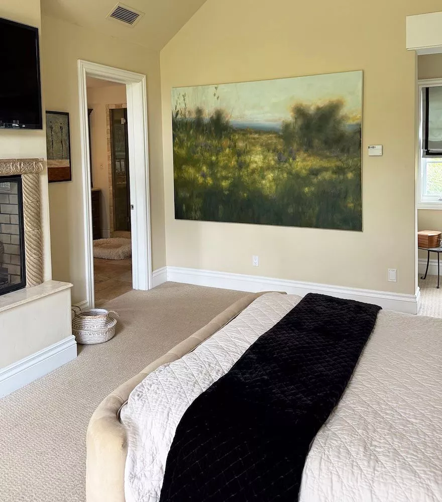 Tania Dibbs painting in a private residence