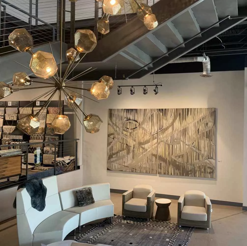 Tania Dibbs artwork at the IDC showroom in Denver, Colorado