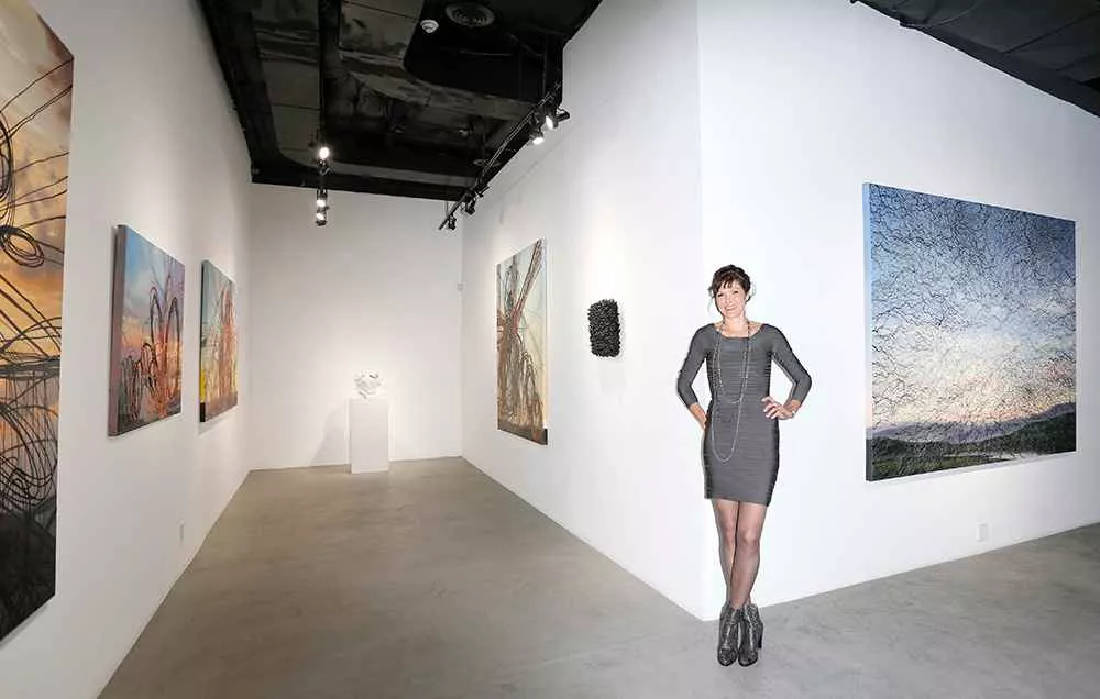 Tania Dibbs at a gallery opening in Los Angeles
