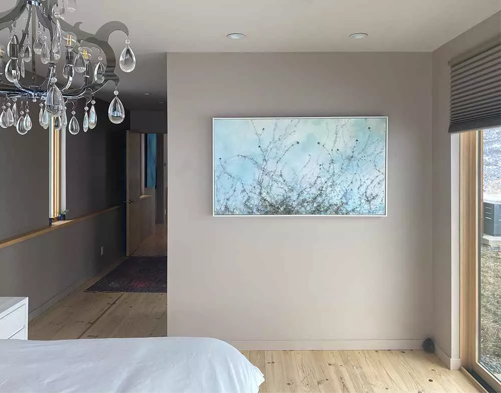Tania Dibbs painting in a private residence
