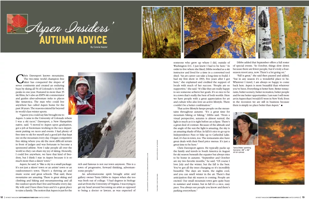SkyWest Magazine article