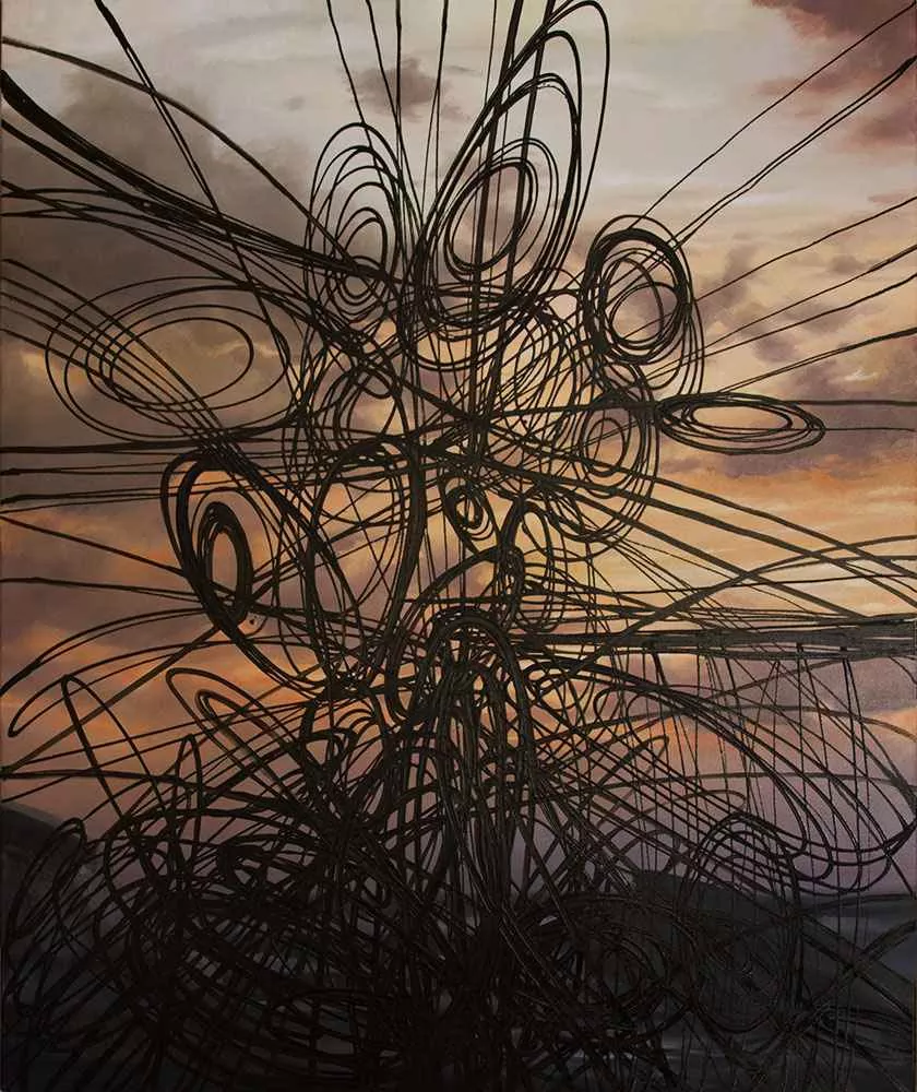 Anthropocene 5, 60″ x 72″, oil by Tania Dibbs