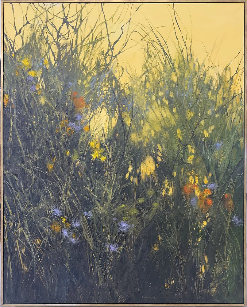 August Lull, 50" x 40" oil on canvas painting by Tania Dibbs