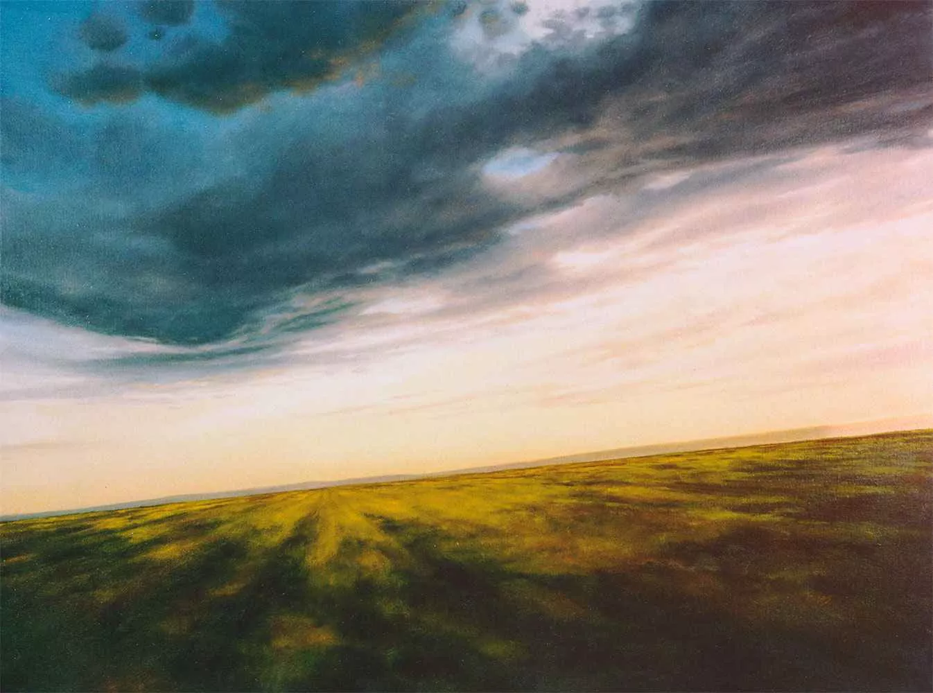 Barreling Towards the Future, 36″ x 48″, oil by Tania Dibbs