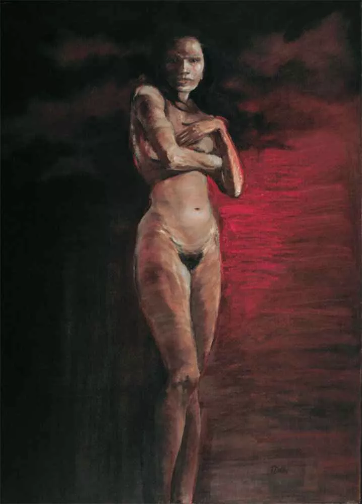 Bittersweet Surrender, 48″ x 36.5″, oil by Tania Dibbs