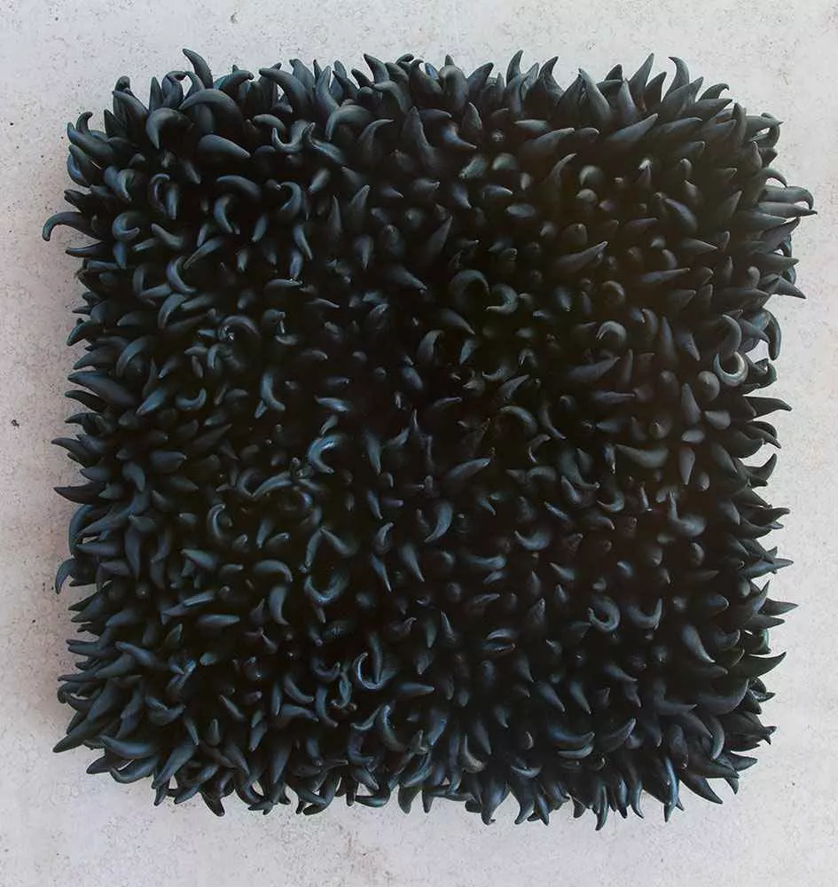 Black Colony, 13″ x 13″, resin by Tania Dibbs