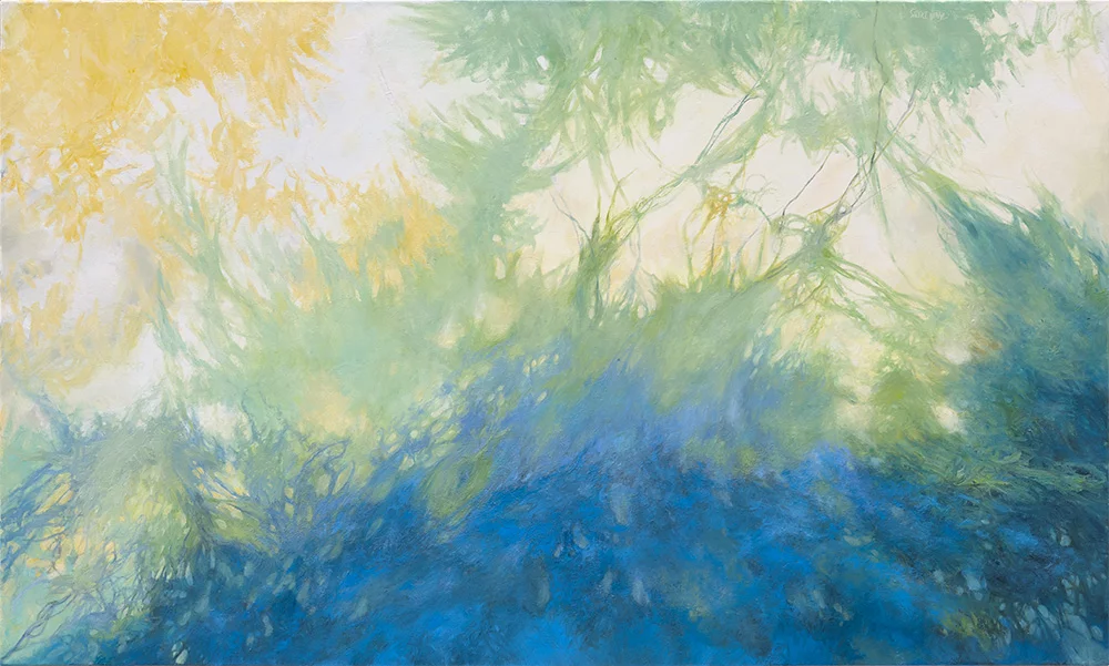 Cold Flame, 40″ x 60″ oil on canvas by Tania Dibbs