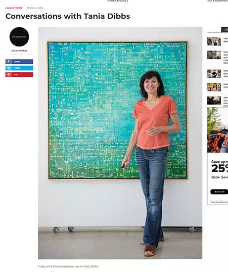 Voyage Denver interview Conversations with Tania Dibbs, contemporary abstract painter