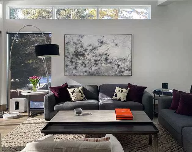 Tania Dibbs painting in a private residence