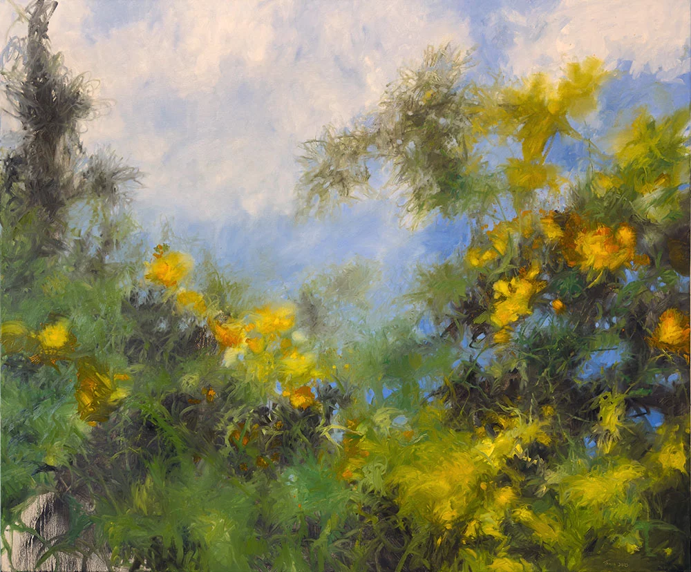 Days to Come, 60″ x 72″ oil on canvas by Tania Dibbs