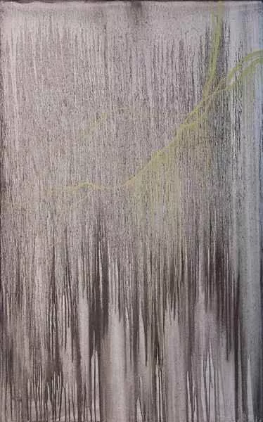 Disintegration, 96″ x 60″, oil by Tania Dibbs
