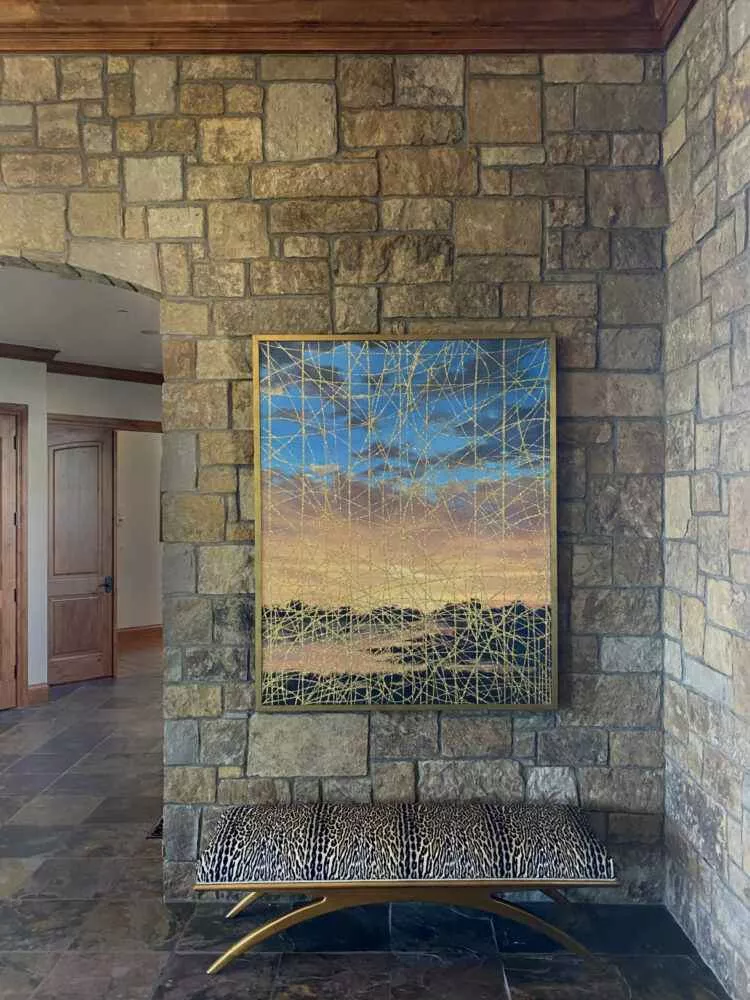 Tania Dibbs painting hung in a private residence