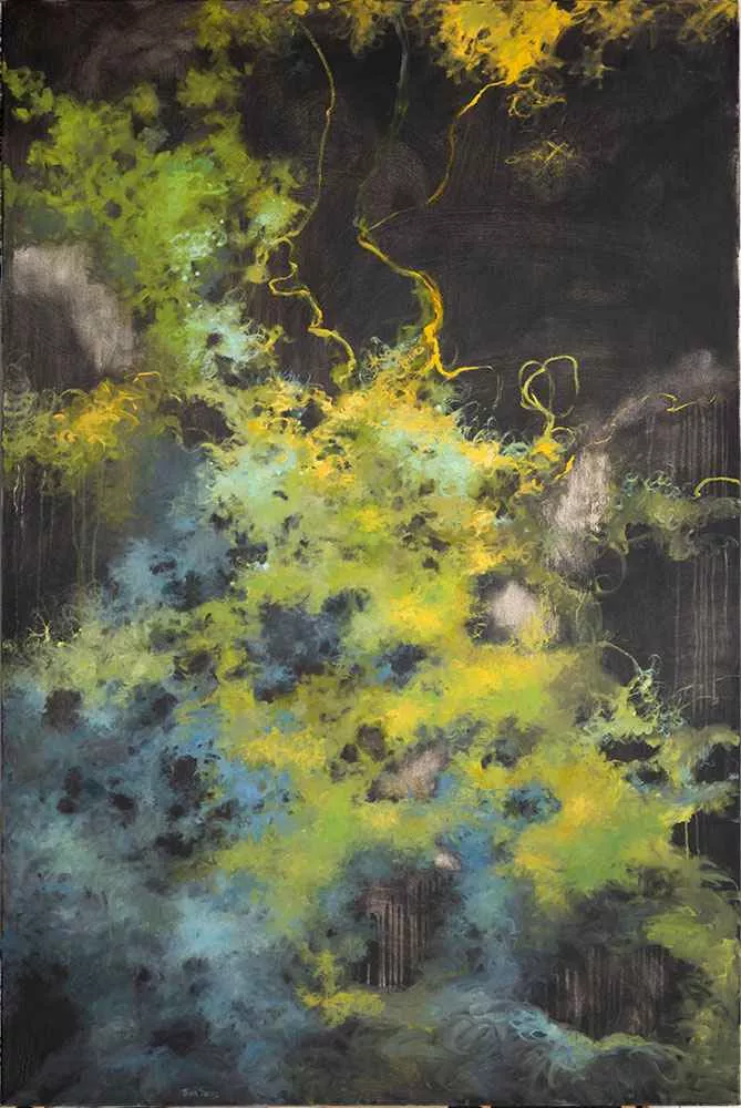 Garden of Wishes, 72″ x 48″ oil on canvas by Tania Dibbs