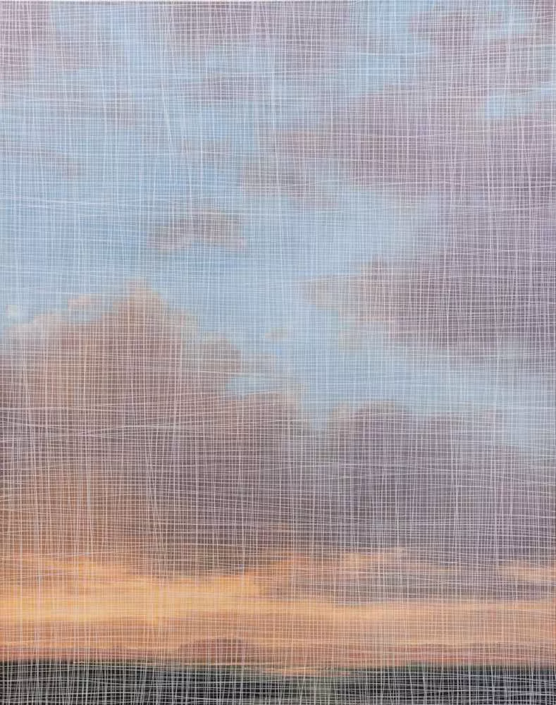 Gauzed Sky, 60″ x 48″ oil on canvas by Tania Dibbs