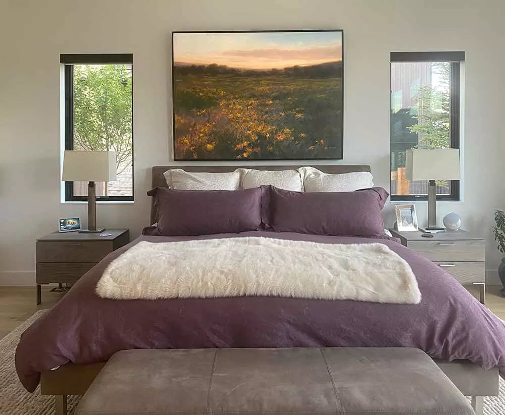 Tania Dibbs painting in a private residence