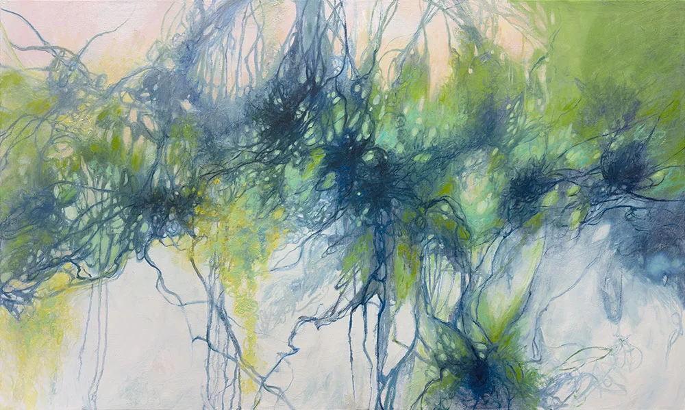 Interconnected, 36″ x 48″ oil on canvas by Tania Dibbs