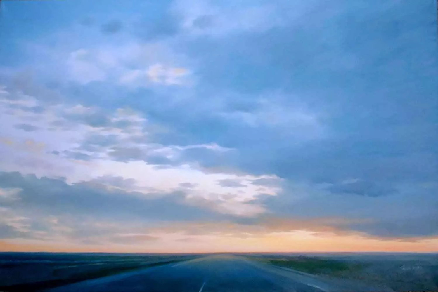 Kansas High Sea, 24″ x 36″, oil by Tania Dibbs