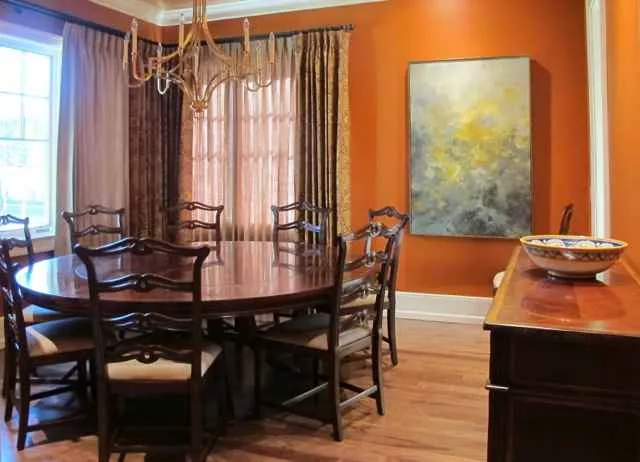 Tania Dibbs painting in a private residence in Denver, Colorado
