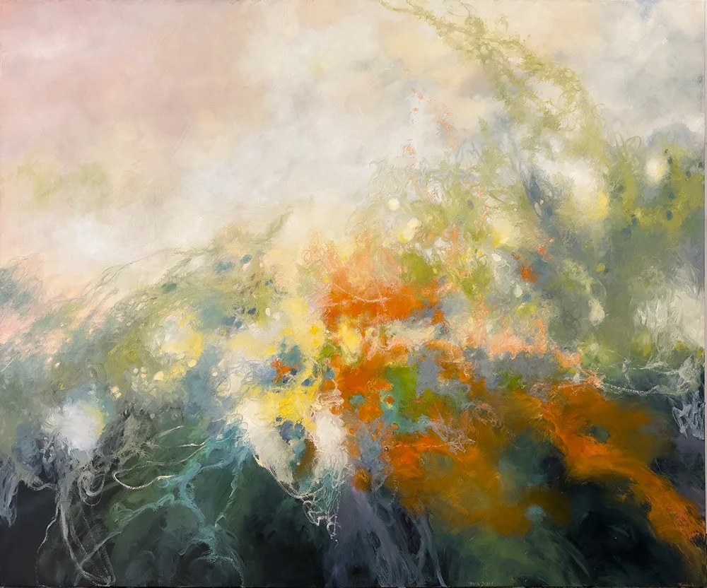 Lightness of Spirit, 60" x 72" oil on canvas painting by abstract artist Tania Dibbs