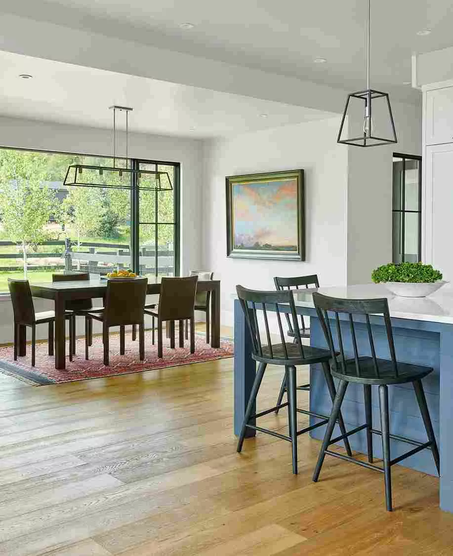 Tania Dibbs painting in an interior-designed private residence