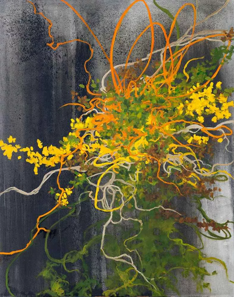 Live Tangle, 60″ x 48″ oil on canvas by Tania Dibbs