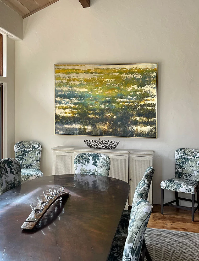 Tania Dibbs artwork installed in a private residence