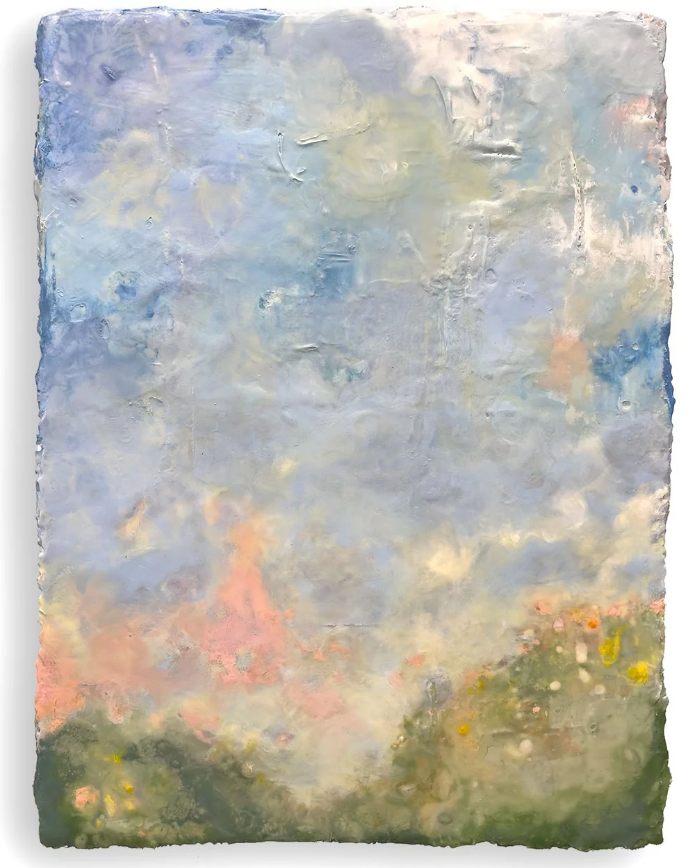 My Weathered Peace, 40″ x 30″ encaustic by Tania Dibbs