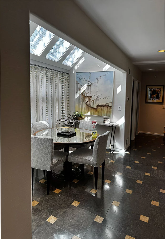 Tania Dibbs painting in a private residence in Short Hills, New Jersey