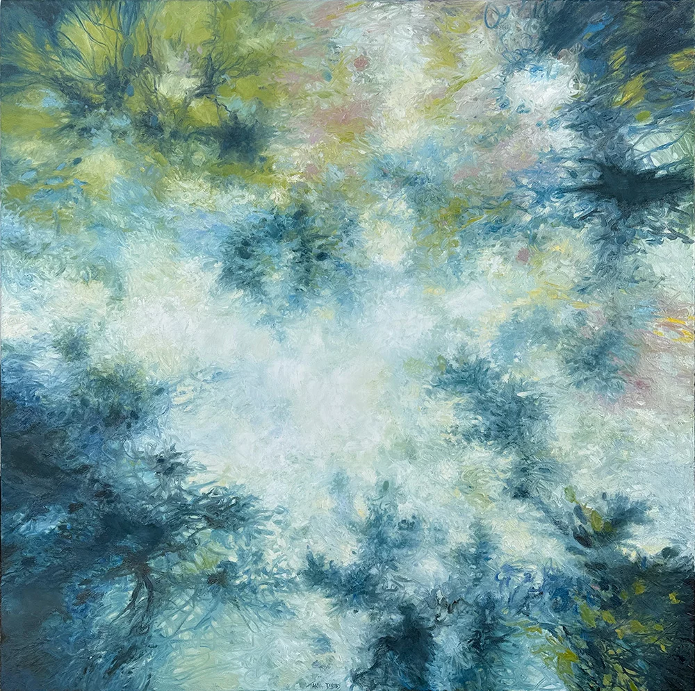 Passage, 60′ x 60″ oil on canvas by Tania Dibbs