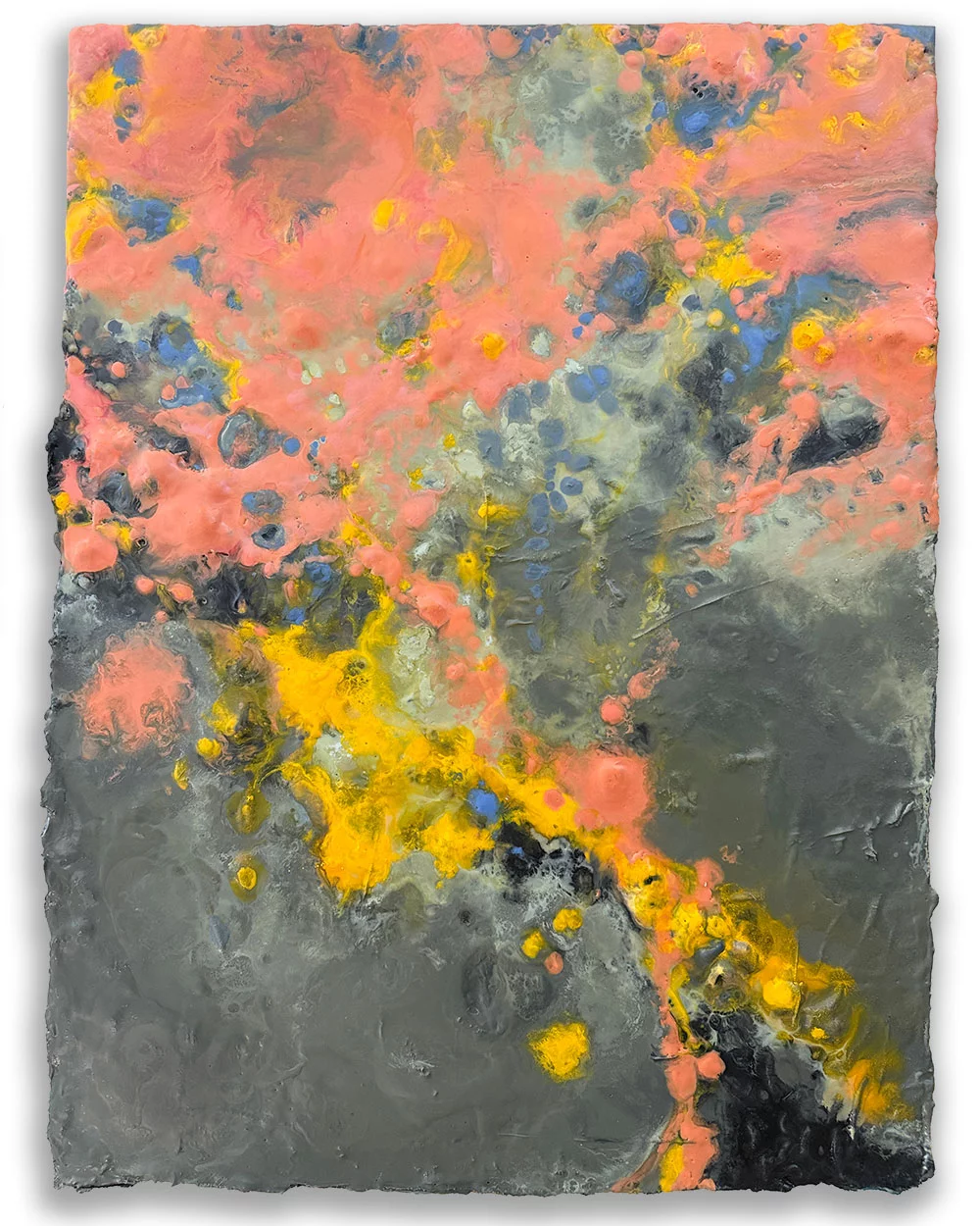 Pictured Geographies, 40″ x 30″ encaustic by Tania Dibbs