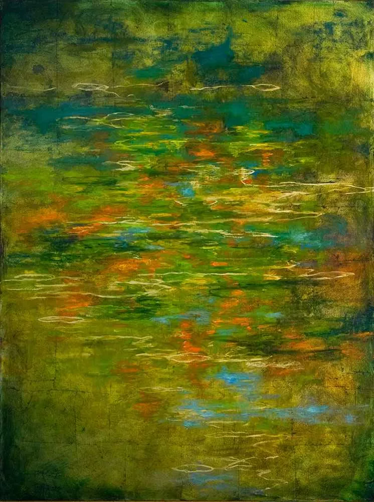 Pool, 48″ x 36″, oil by Tania Dibbs