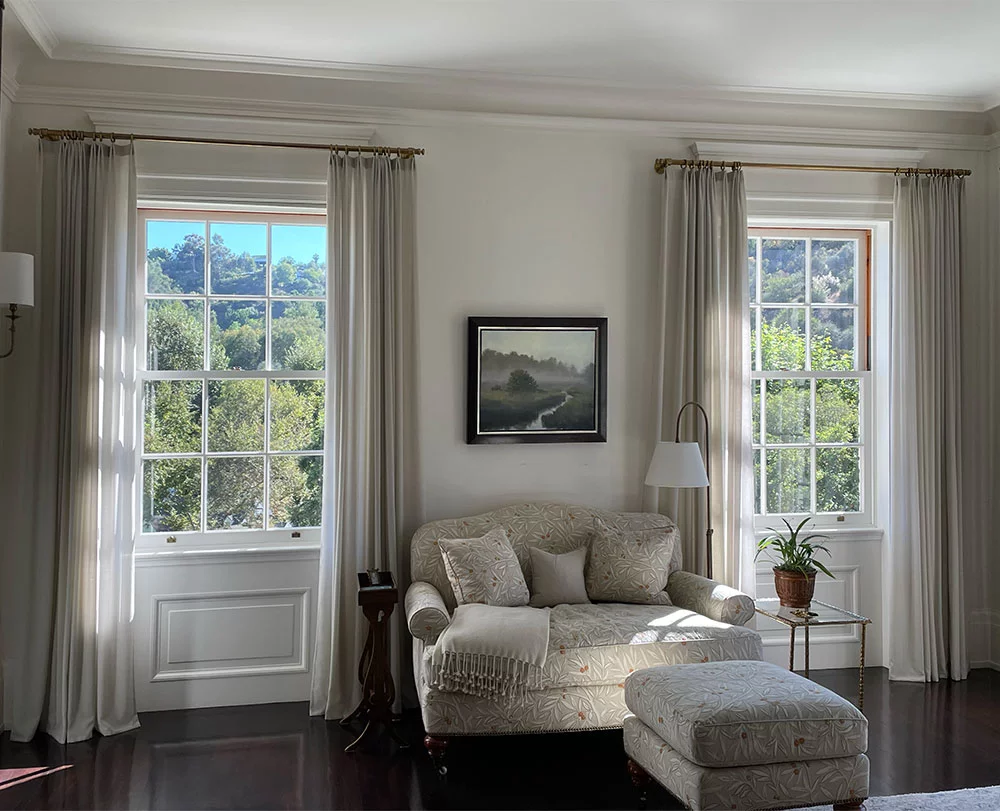Tania Dibbs painting in a private residence in Beverly Hills, California