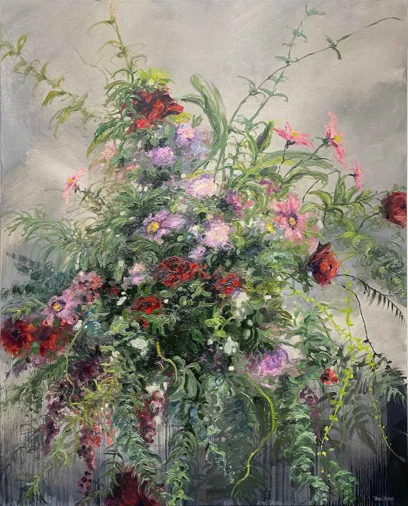 Revival, 60″ x 48″ oil on canvas by Tania Dibbs