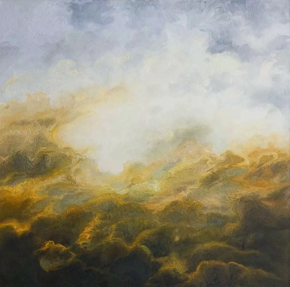 Rush, 48″ x 48″, oil by Tania Dibbs
