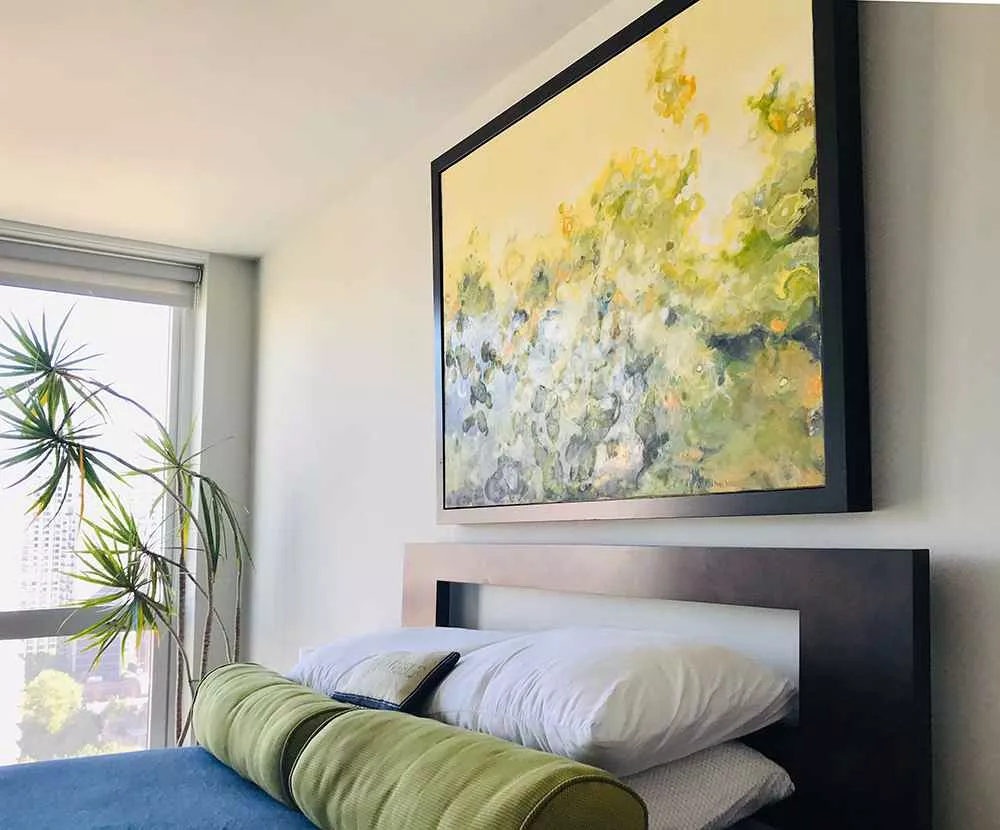 Tania Dibbs landscape painting in a private residence in Chicago, Illinois