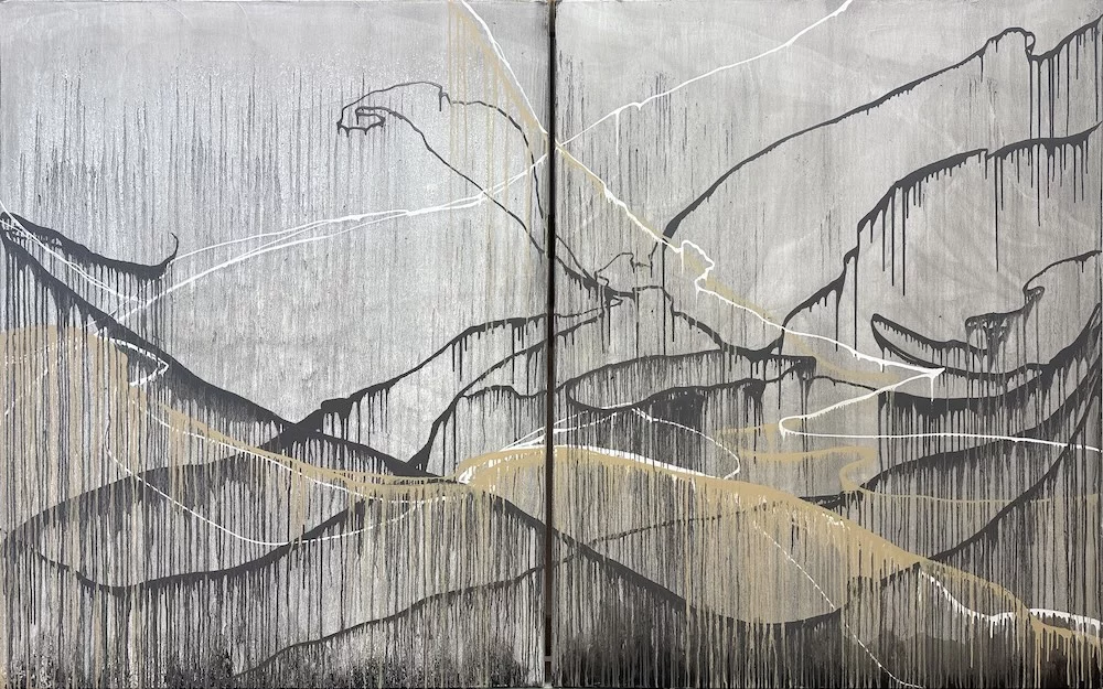 Sequence, 2@ 60″ x 48″ oil on canvas by Tania Dibbs