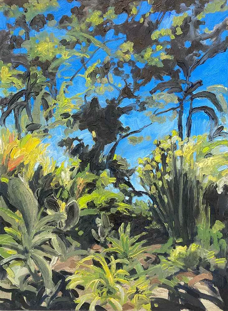 Silhouette, 24″ x 18″ oil on canvas by Tania Dibbs