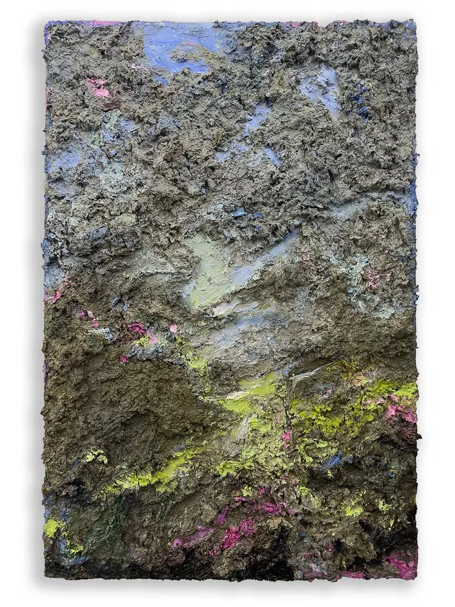 Snowmelt, 36″ x 24″ oil on panel by Tania Dibbs