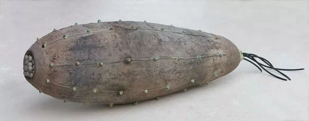 Side view of finished Spike Pod by Tania Dibbs
