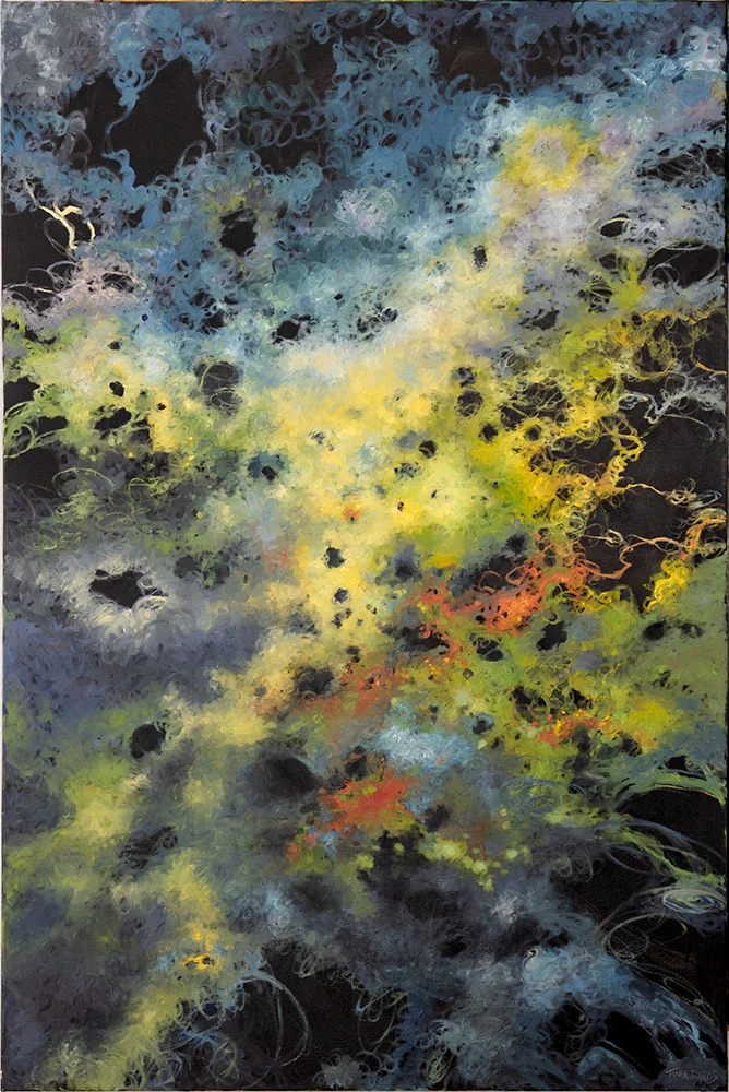 Orchestration, 72″ x 48″ oil on canvas by Tania Dibbs