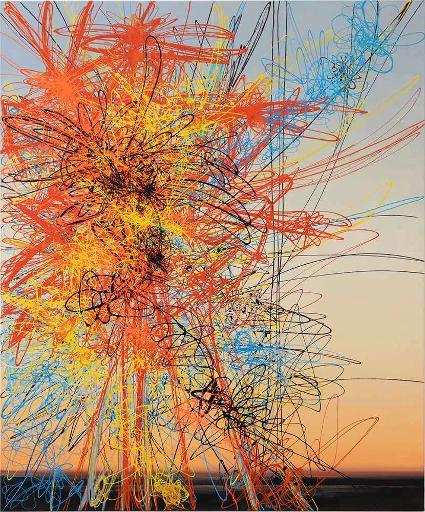 The Plan, 72″ x 60″ oil and acrylic on canvas by Tania Dibbs
