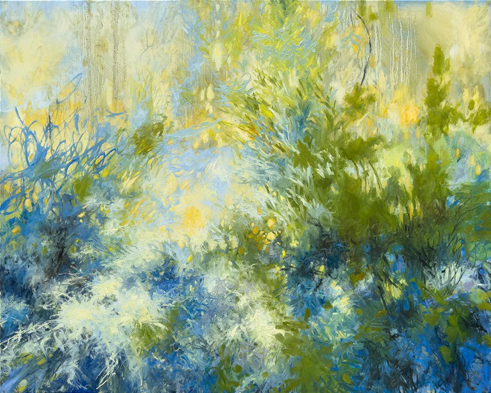 Thrive, 48″ x 60″ oil on canvas by Tania Dibbs