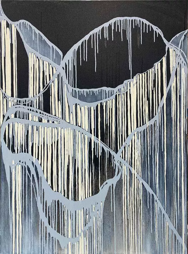 Tsunami, 48″ x 36″ oil on canvas by Tania Dibbs