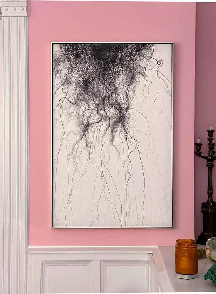 Tania Dibbs painting in a private residence