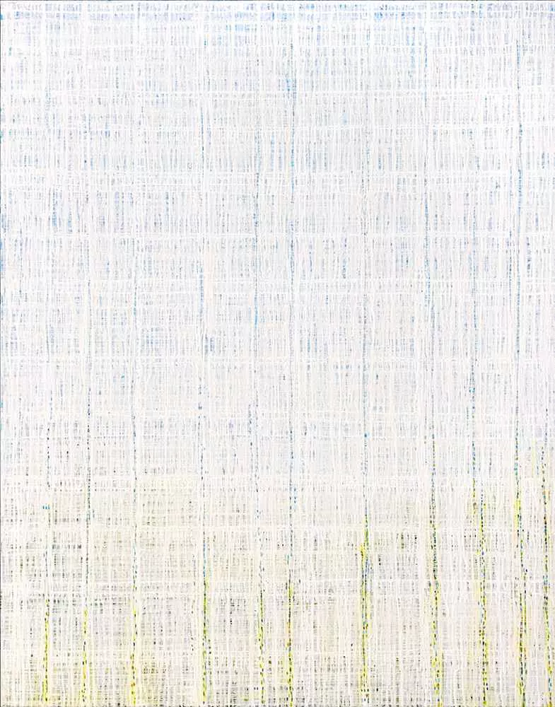 White on Day, 60 in x 48 in oil on canvas by Tania Dibbs